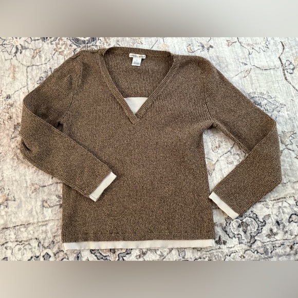 Reference Point Brown Knit Women's Sweater - Picture 2 of 5